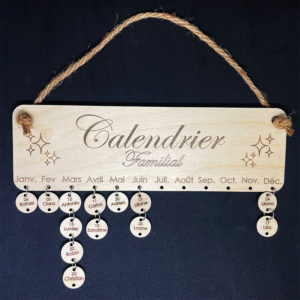 Calendrier d’anniversaires personnalisable