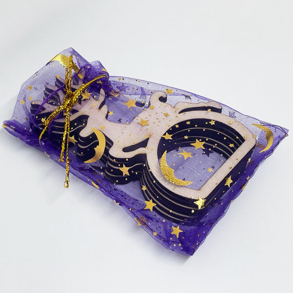 Anneaux porte-serviette Noël CERF en lot de 6pces – Image 2